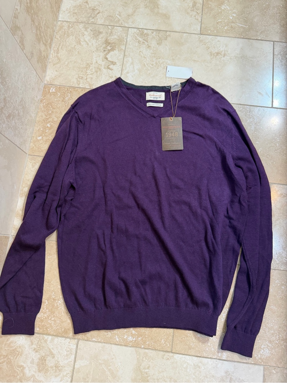 Weatherproof Men’s Crewneck Sweater - Deep Purple